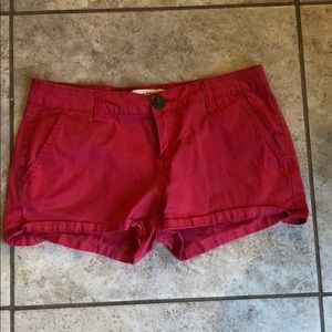 Jalate red-pink jean shorts, size 7